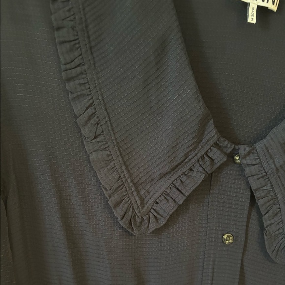 Navy Ripstop Midi Dress - Picture 3 of 5